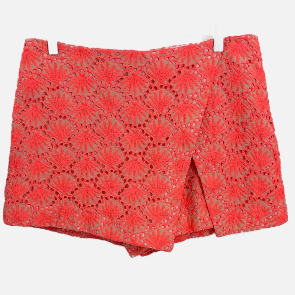 Lilly Pulitzer Marii Seashell Eyelet Skort in Papaya - Size 6
